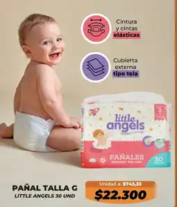 Tiendas D1 Pañal talla g little angels oferta