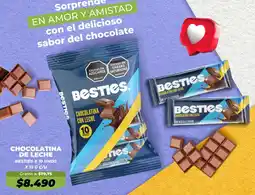 Tiendas D1 Chocolatina de leche besties oferta