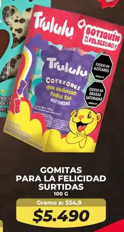 Tiendas D1 Gomitas para la felicidad surtidas oferta