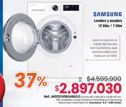 Alkosto Samsung lavadora y secadora oferta