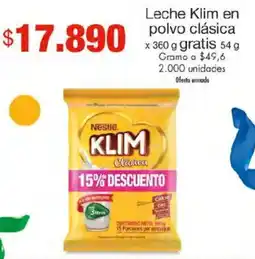 Metro Klim leche en polvo clásica oferta