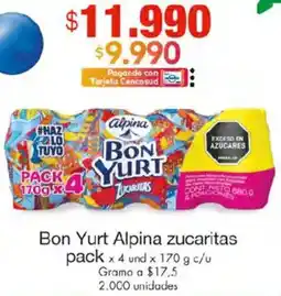 Metro Bon yurt alpina zucaritas pack oferta