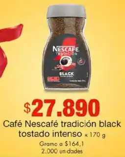 Metro Nescafé café tradición black tostado intenso oferta
