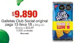 Metro Club social galletas original oferta