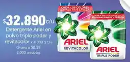 Metro Ariel detergente en polvo triple poder y revitacolor oferta