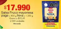 Metro Fruco salsa mayonesa paga oferta