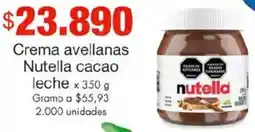 Metro Nutella crema avellanas cacao leche oferta