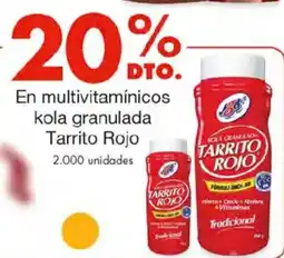 Metro Tarrito rojo en multivitamínicos kola granulada oferta