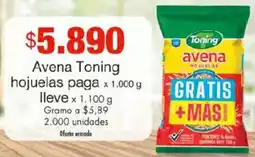 Metro Toning avena hojuelas paga oferta