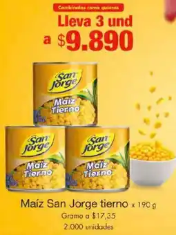 Metro San jorge maíz tierno oferta