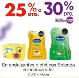 Metro Splenda e incauca vital en endulzantes dietéticos oferta