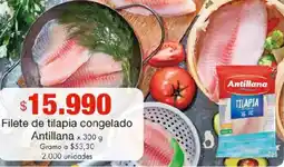 Metro Antillana filete de tilapia congelado oferta