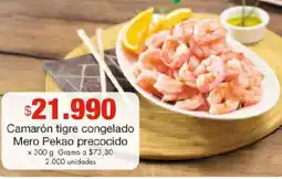 Metro Mero pekao camarón tigre congelado precocido oferta