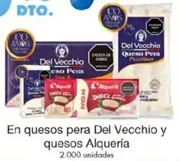 Metro Del vecchio en quesos pera y quesos alquería oferta