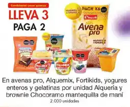 Metro Alquemix, fortikids, en avenas pro, yogures enteros y gelatinas oferta