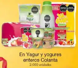 Metro Yagur y yogures en enteros colanta oferta