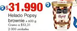 Metro Helado Popsy brownie oferta