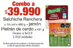 Metro Ranchera salchicha oferta