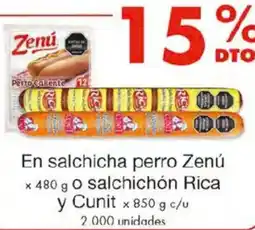 Metro Zenú En salchicha perro oferta
