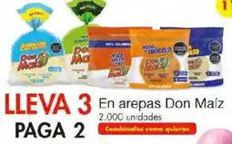 Metro Don maíz en arepas oferta