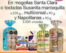 Metro Santa clara en mogollas o tostadas susanita mantequilla oferta