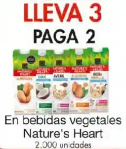 Metro Nature's heart en bebidas vegetales oferta