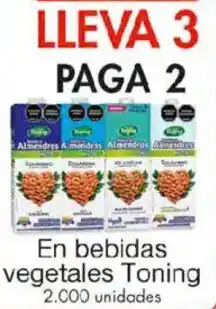 Metro Toning en bebidas vegetales oferta