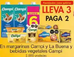 Metro Campi en margarinas y la buena y bebidas vegetales campi oferta