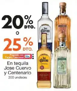 Metro Jose cuervo en tequila y centenario oferta