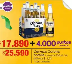 Metro Corona extra cerveza botella oferta