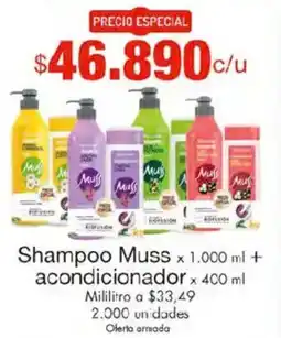 Metro Muss shampoo oferta