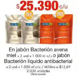 Metro Bacterión en jabón avena miel oferta