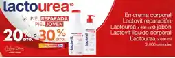 Metro Lactovit en crema corporal lactovit reparación lactourea x 400 ml o jabón líquido corporal lactourea oferta