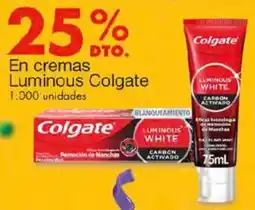 Metro Colgate luminous en cremas oferta