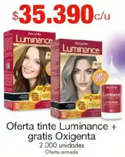 Metro Luminance oferta tinte + gratis oxigenta oferta