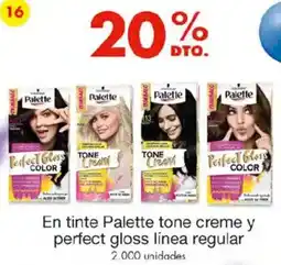 Metro Palette en tinte tone creme y perfect gloss línea regular oferta
