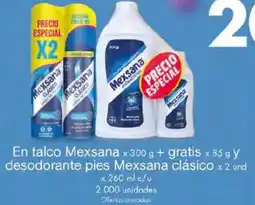 Metro Mexsana en talco oferta