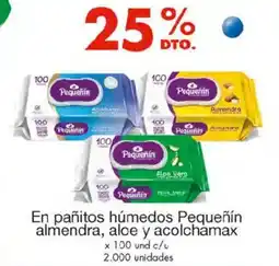 Metro En pañitos húmedos pequeñín almendra, aloe y acolchamax oferta