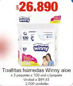 Metro Toallitas húmedas winny aloe oferta