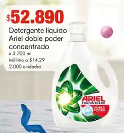 Metro Ariel doble poder detergente liquido oferta