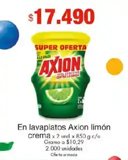 Metro Axion limon lavaplatos crema oferta