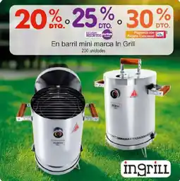 Metro In Grill barril mini oferta