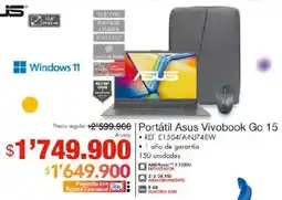 Metro Asus Vivobook Go 15 oferta