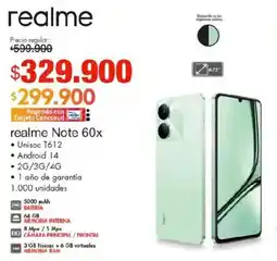 Metro Realme Note 60X oferta