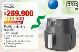 Metro Black + Decker freidora de aire grande oferta