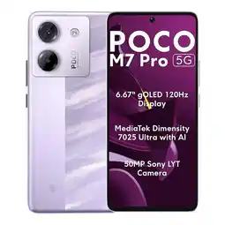 Falabella Celular POCO M7 PRO 5G 256GB 12GB RAM Morado oferta