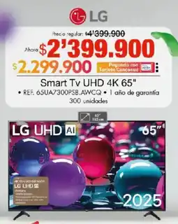 Metro LG Smart TV UHD 4K 65" oferta