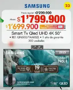 Metro Samsung Smart TV QLED UHD 4K 50" oferta