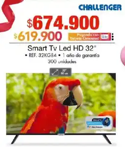 Metro Challenger Smart TV LED HD 32" oferta