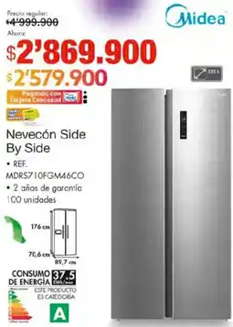 Metro Midea Nevecón Side By Side oferta